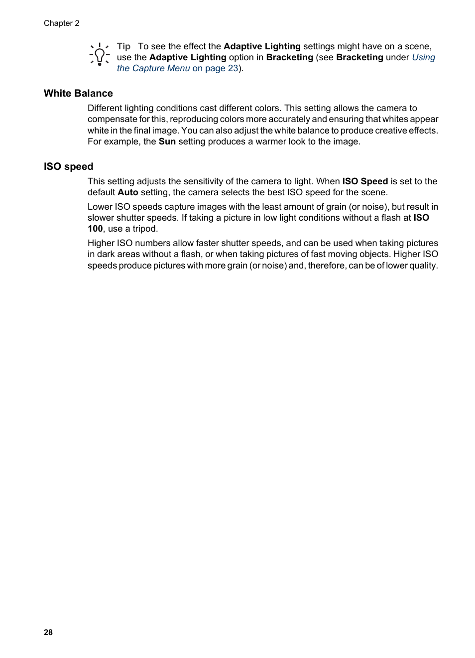 White balance, Iso speed | HP PhotoSmart R967 User Manual | Page 28 / 62