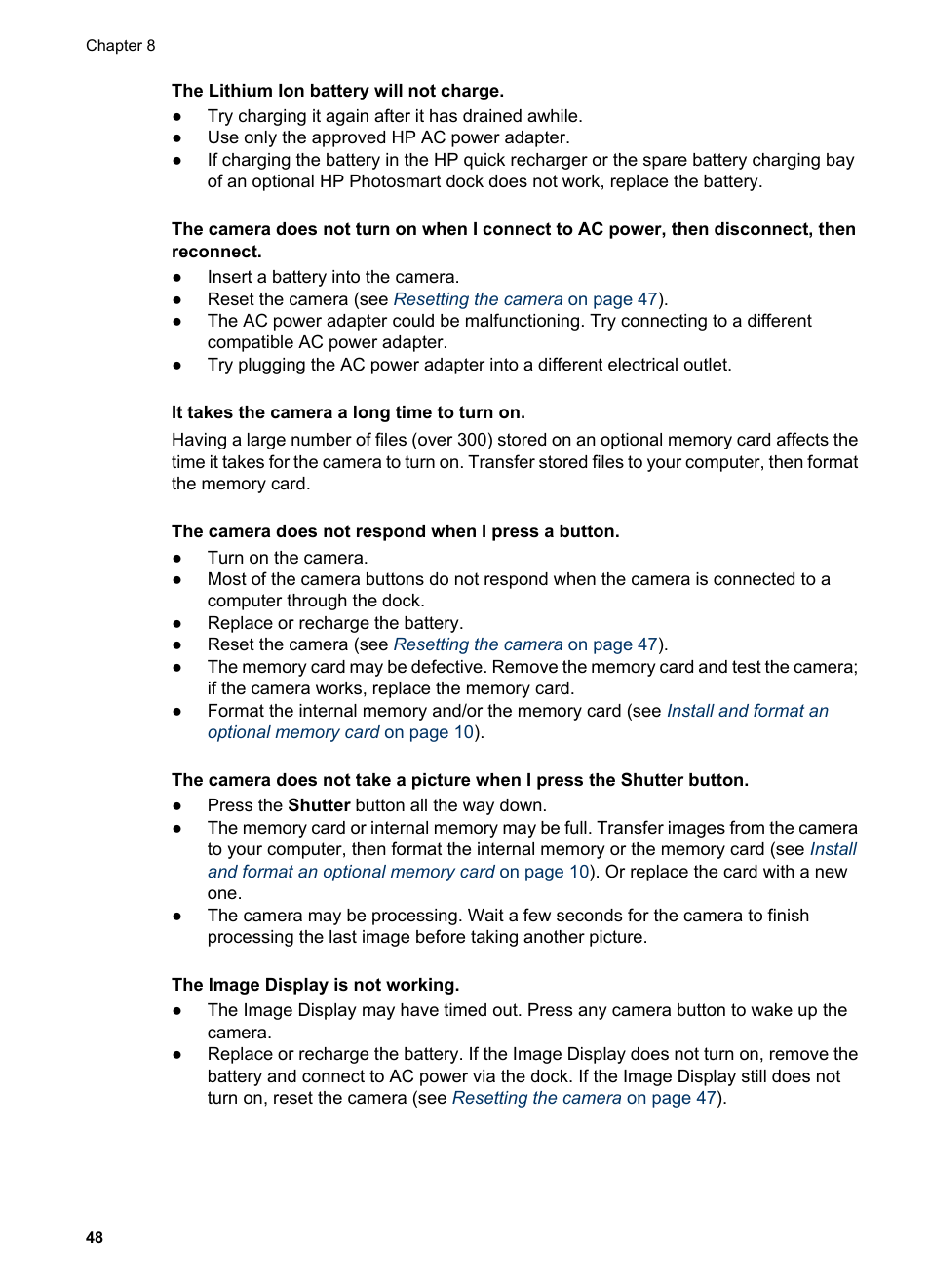 HP PhotoSmart R967 User Manual | Page 48 / 62