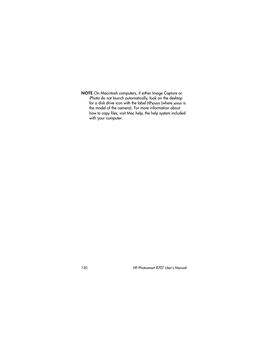 HP R707 User Manual | Page 130 / 191