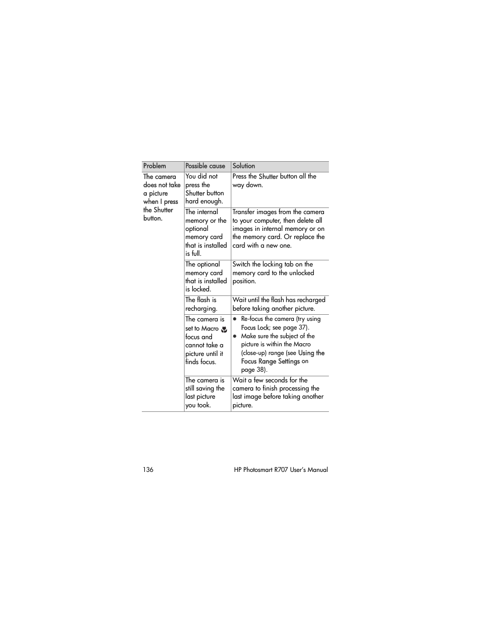 HP R707 User Manual | Page 136 / 191