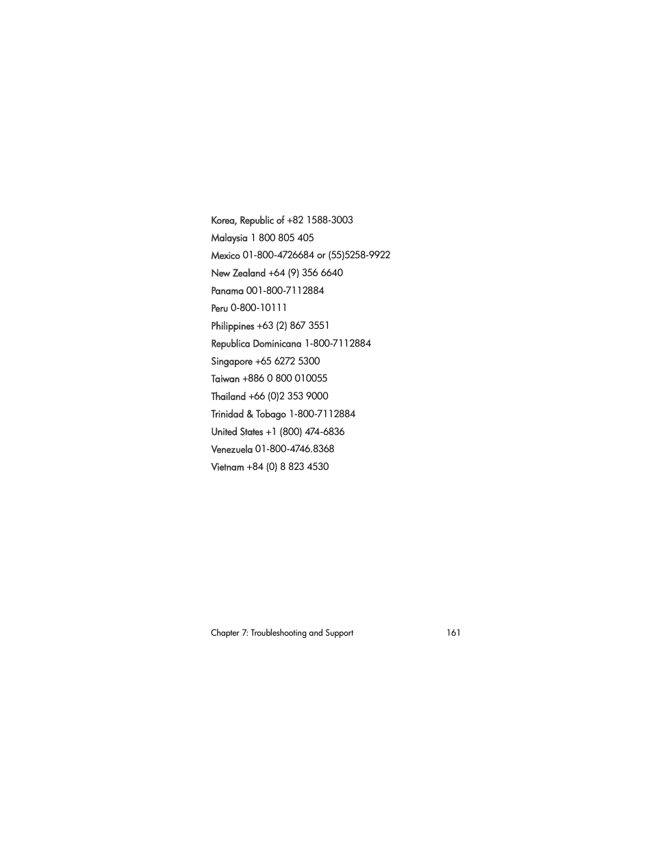 HP R707 User Manual | Page 161 / 191