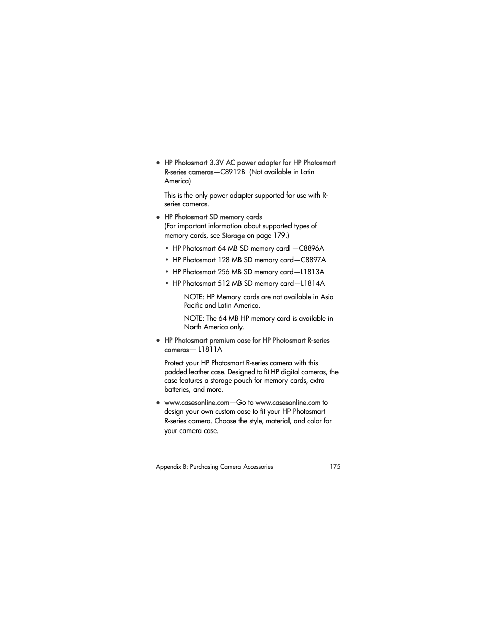 HP R707 User Manual | Page 175 / 191