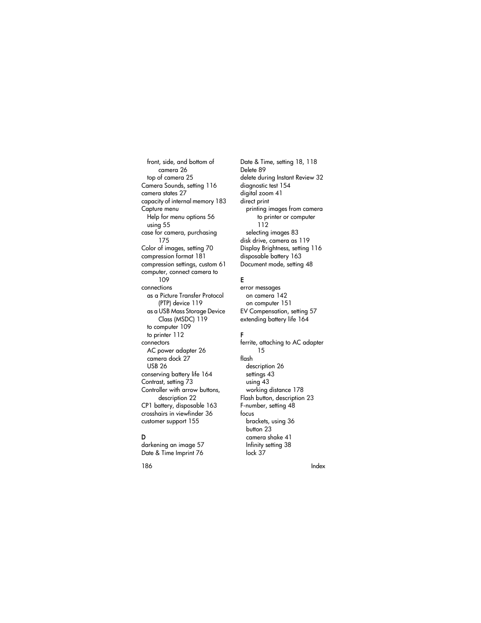 HP R707 User Manual | Page 186 / 191