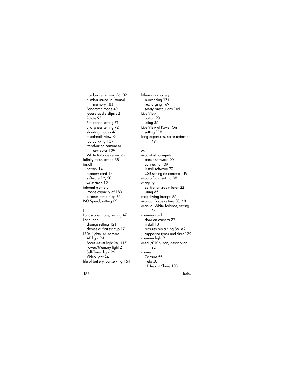 HP R707 User Manual | Page 188 / 191