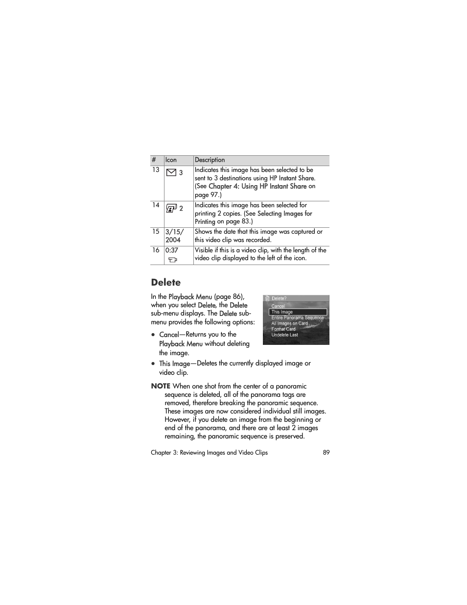 Delete | HP R707 User Manual | Page 89 / 191