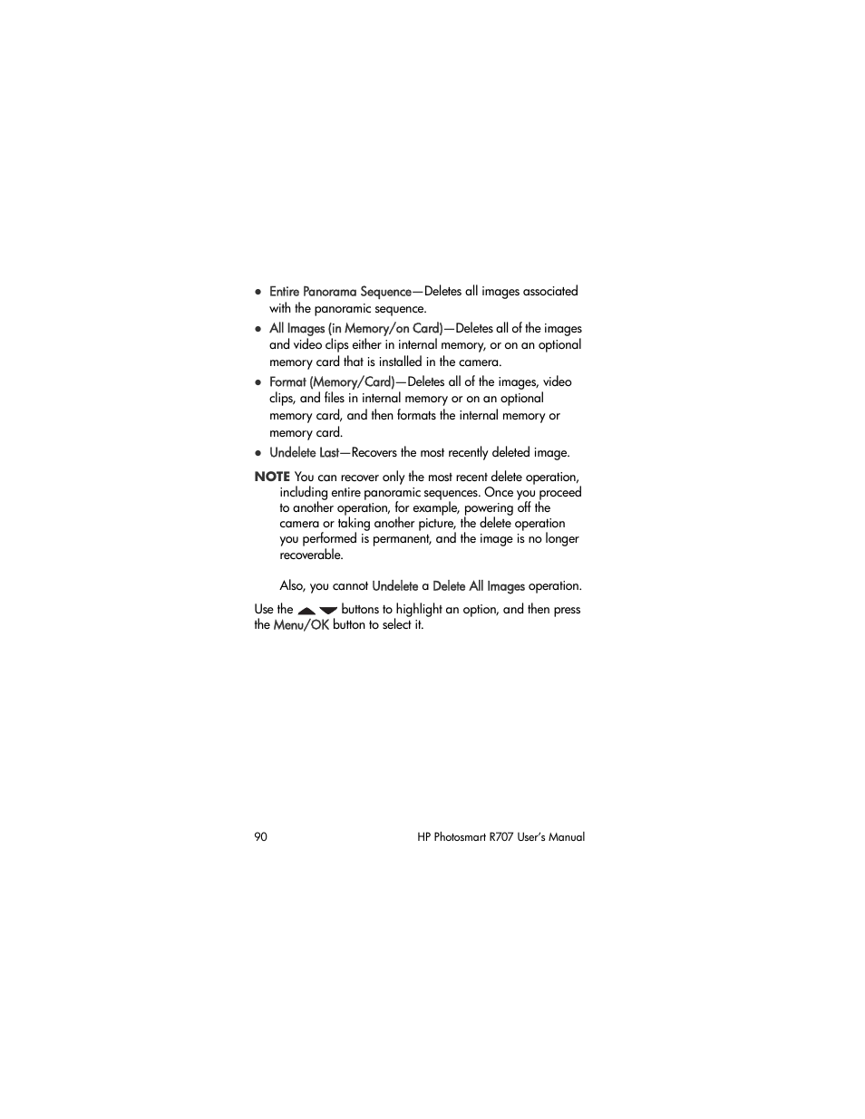 HP R707 User Manual | Page 90 / 191