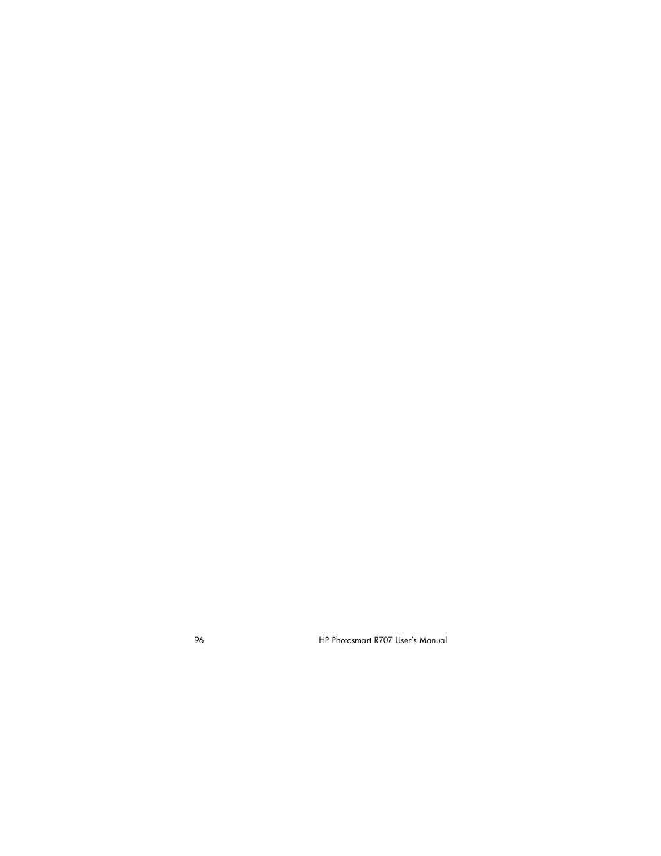HP R707 User Manual | Page 96 / 191