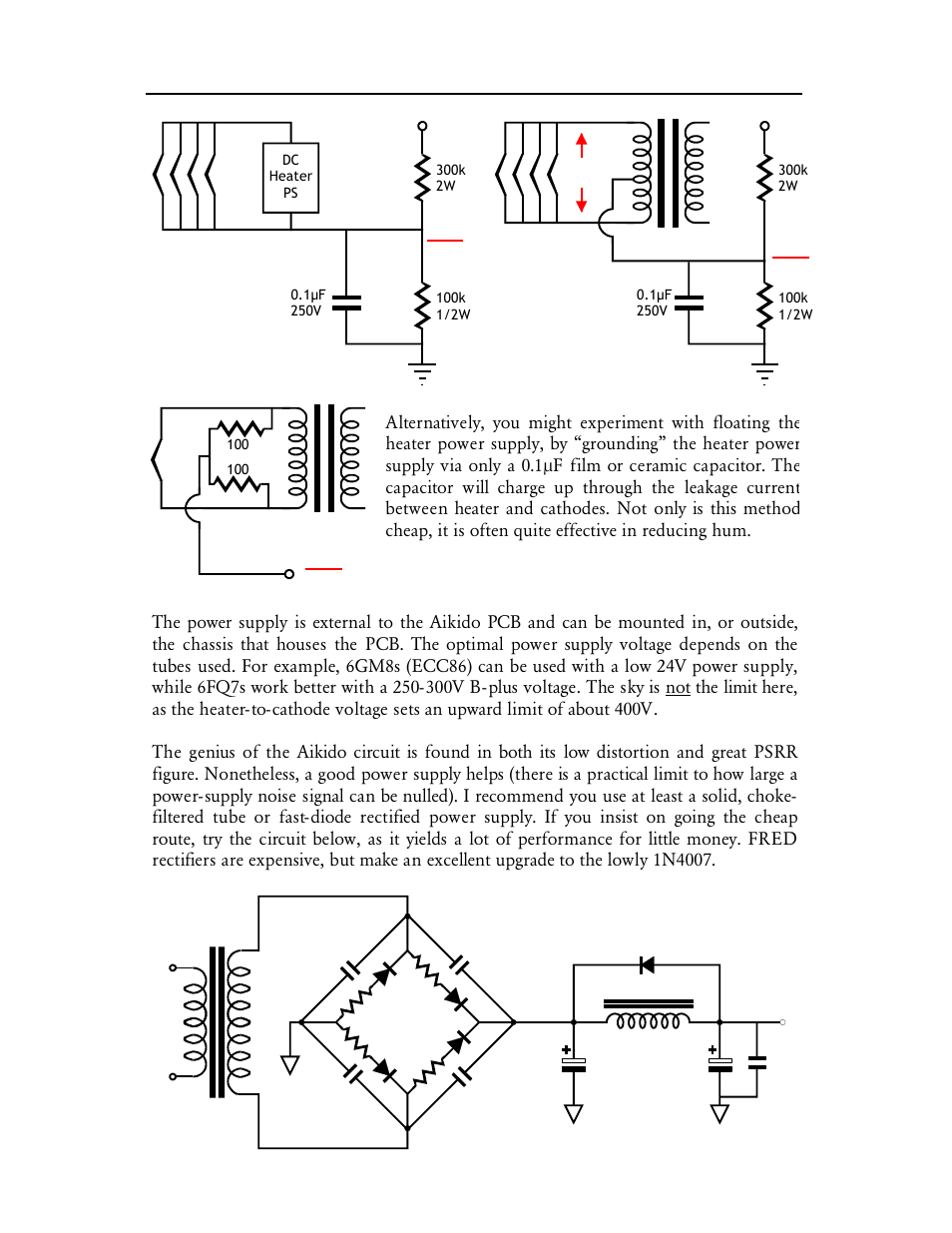 Power supply | HP Aikido Stereo 9-Pin PCB User Manual | Page 6 / 13