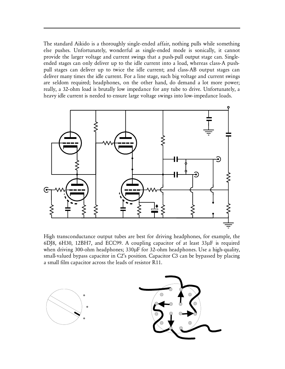 Configuring the pcb as a headphone amplifier, Switch front | HP Aikido Stereo 9-Pin PCB User Manual | Page 9 / 13