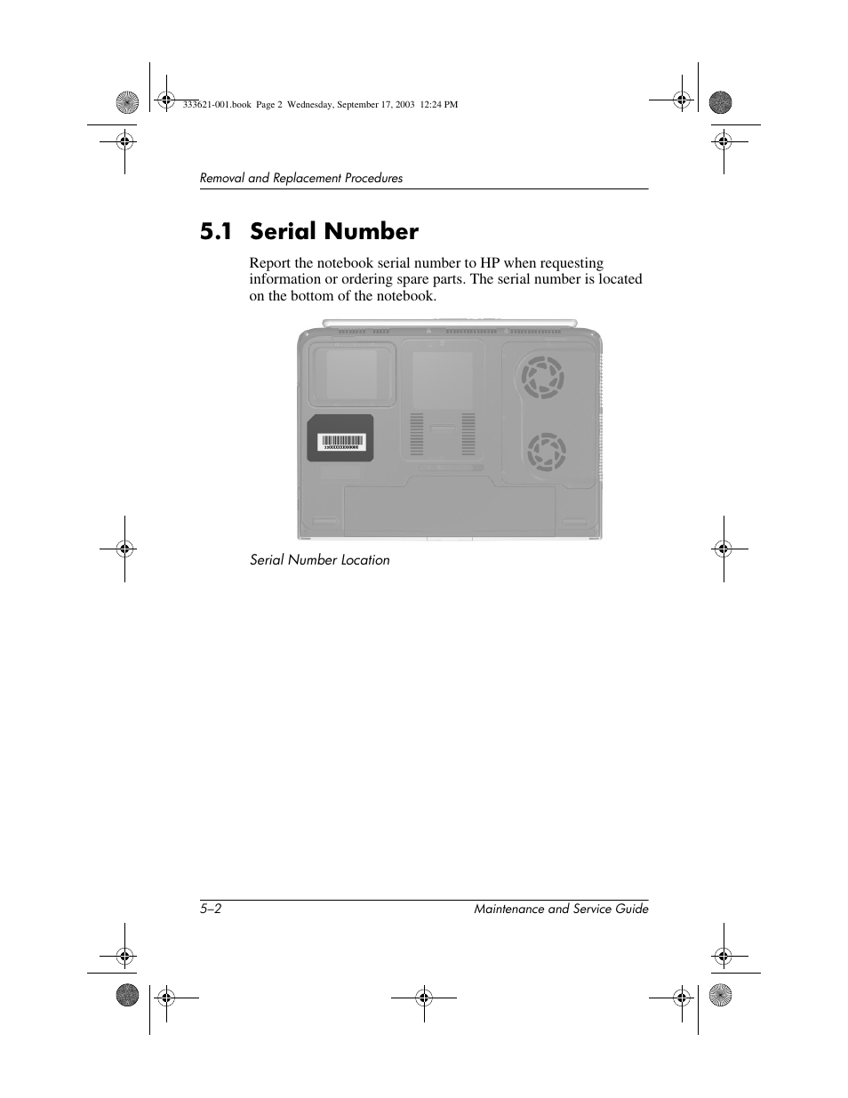 1 serial number, 1 serial number –2 | HP PAVILLION ZD7000 User Manual | Page 74 / 155