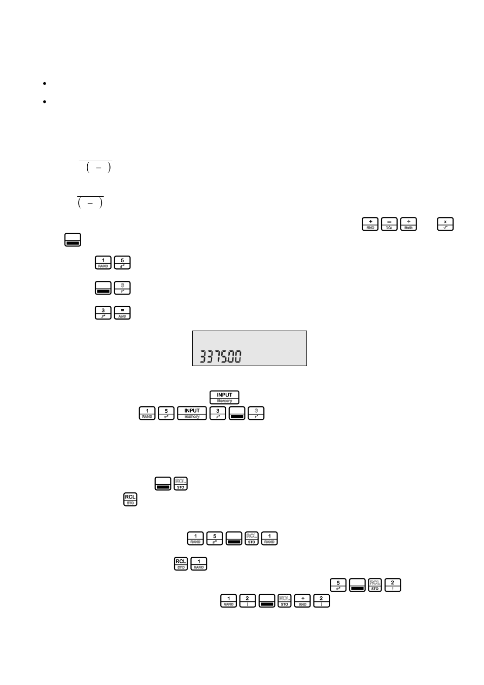 Storing and recalling numbers, 15i3:h | HP 20B User Manual | Page 27 / 75