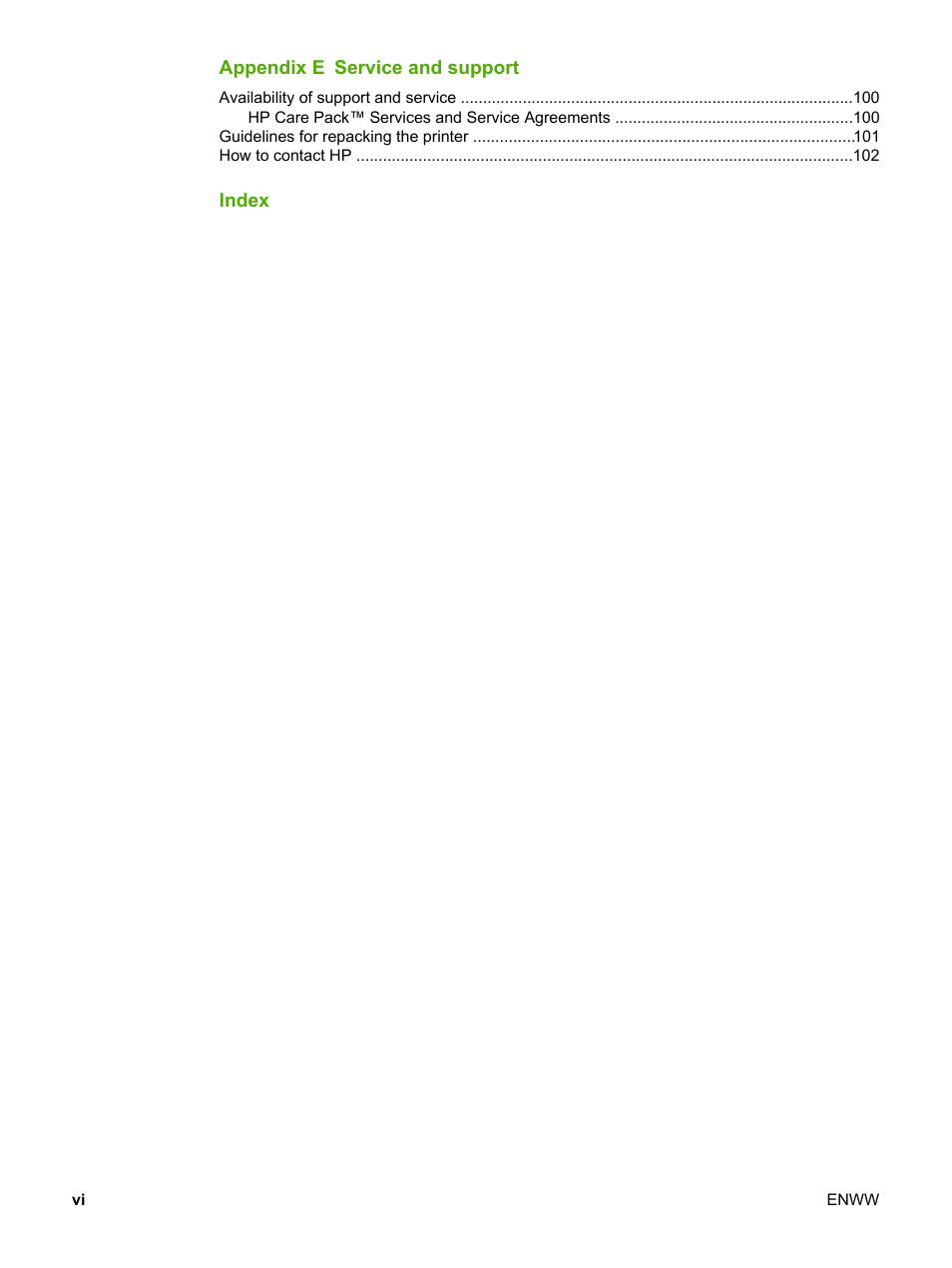 HP 1018 User Manual | Page 8 / 116