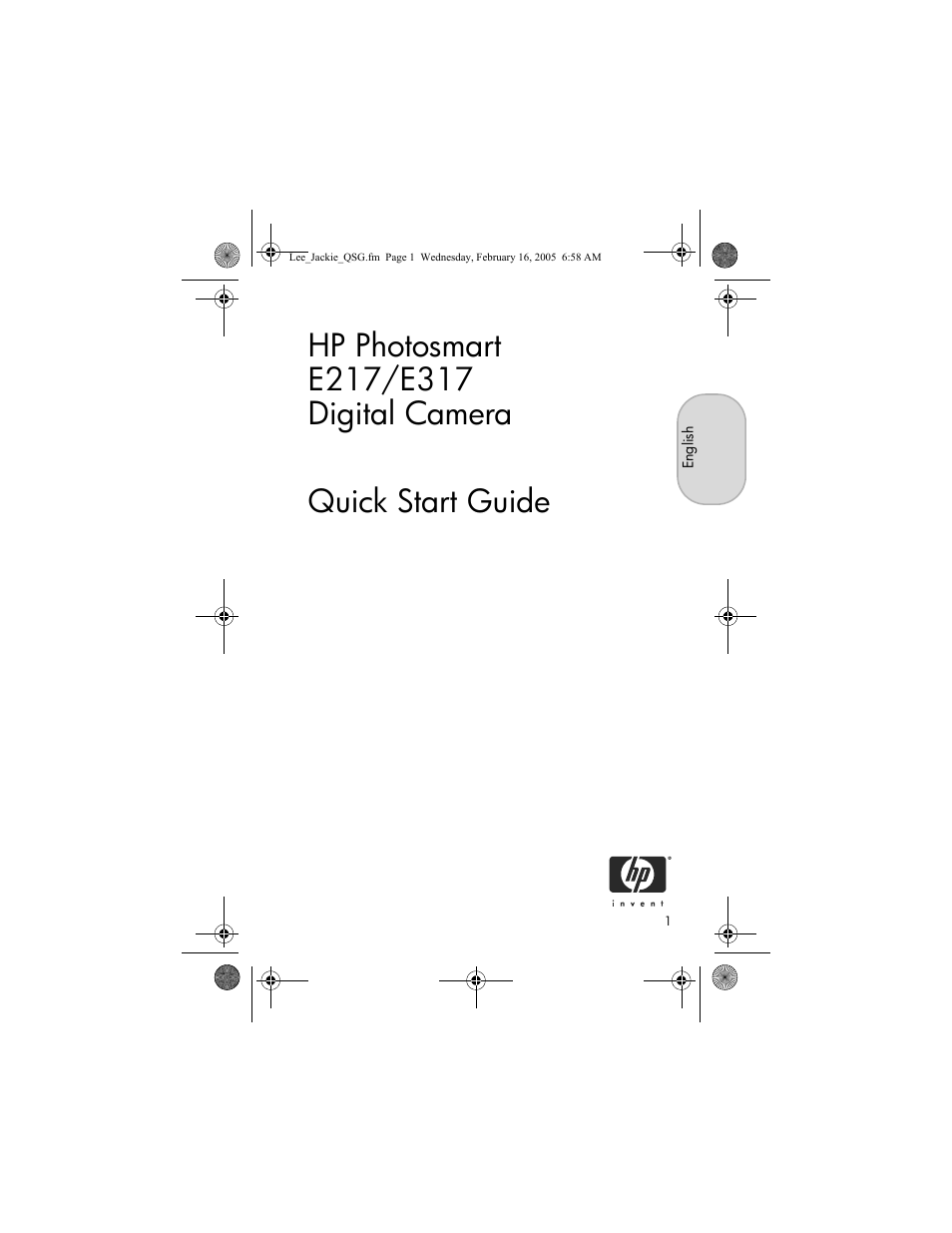 HP E317 User Manual | 16 pages