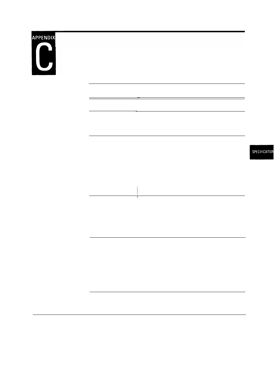 Specifications, C - l | HP 16V User Manual | Page 140 / 156