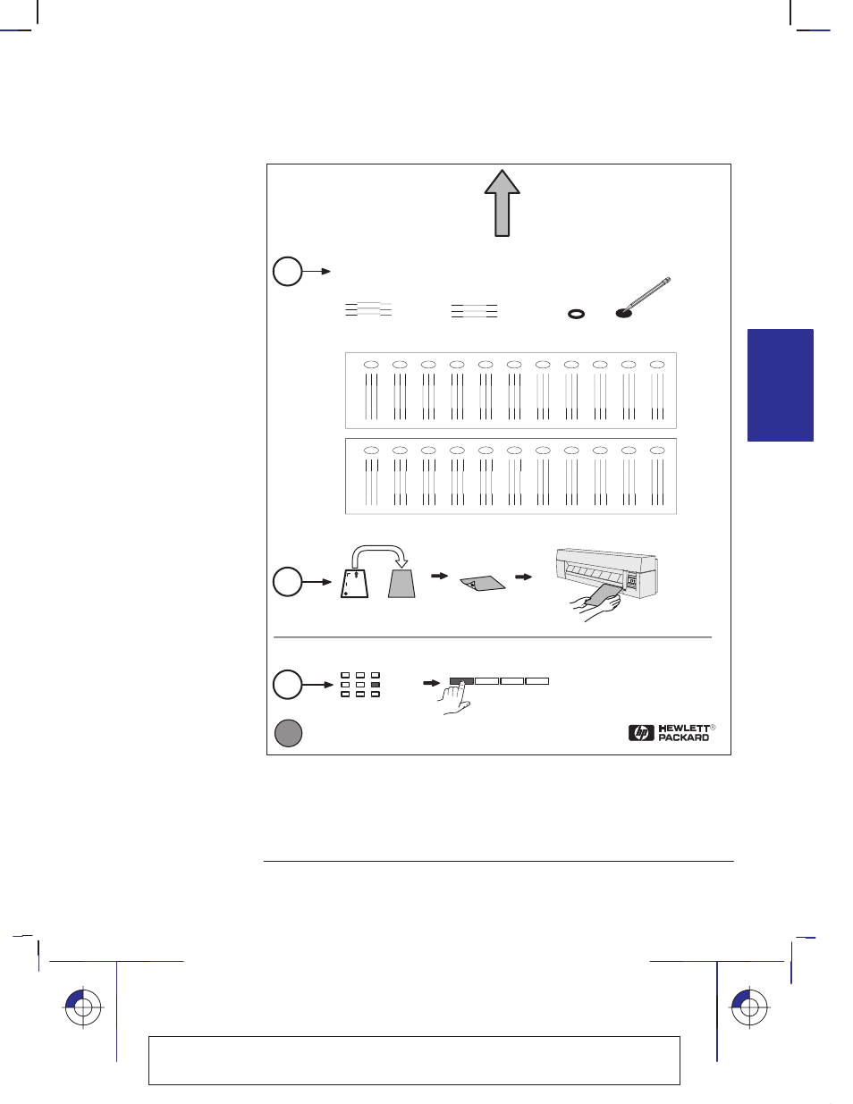 Black cartridge alignment sheet | HP 330 User Manual | Page 97 / 184