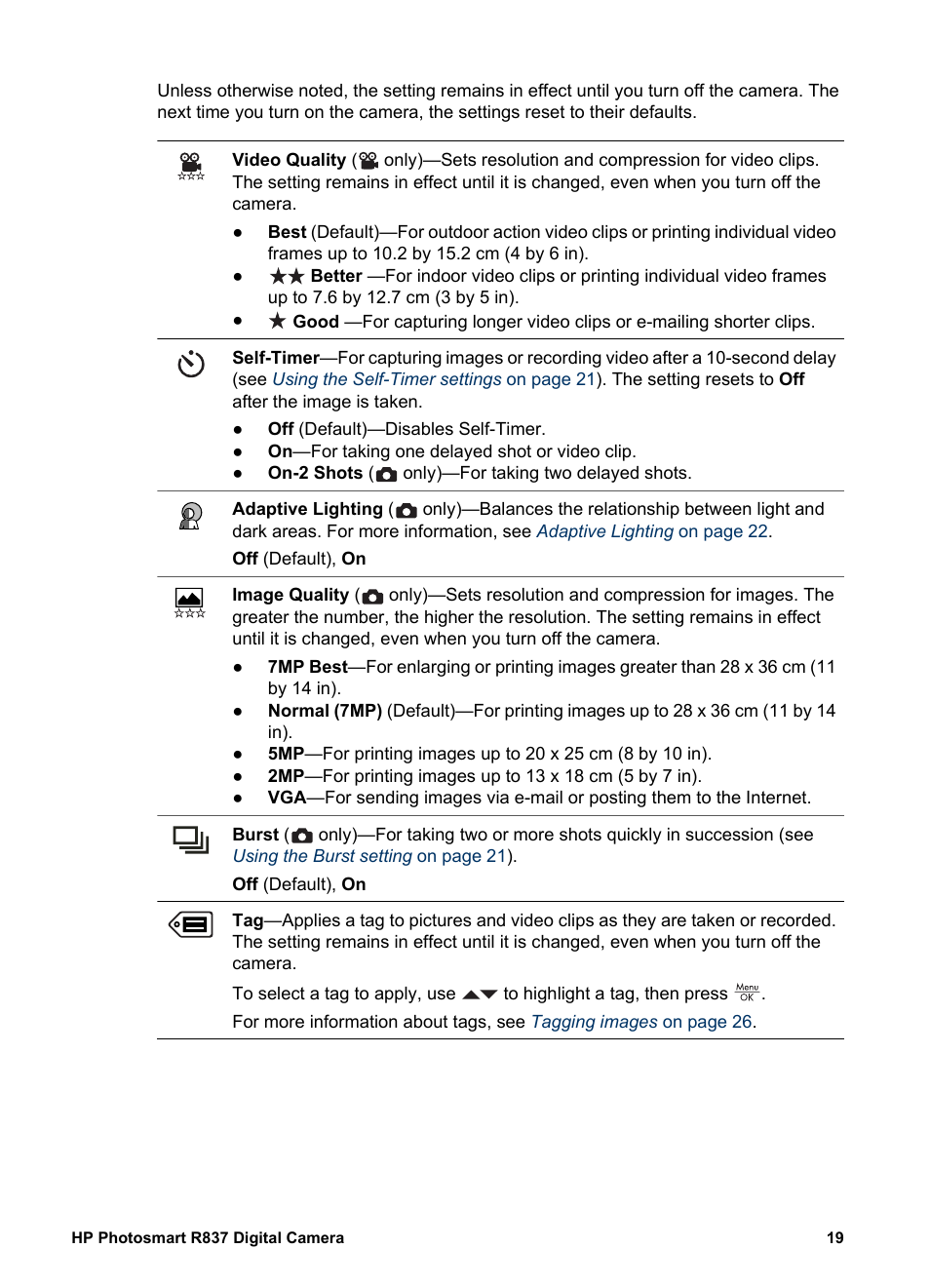 HP Photosmart R837 User Manual | Page 19 / 56