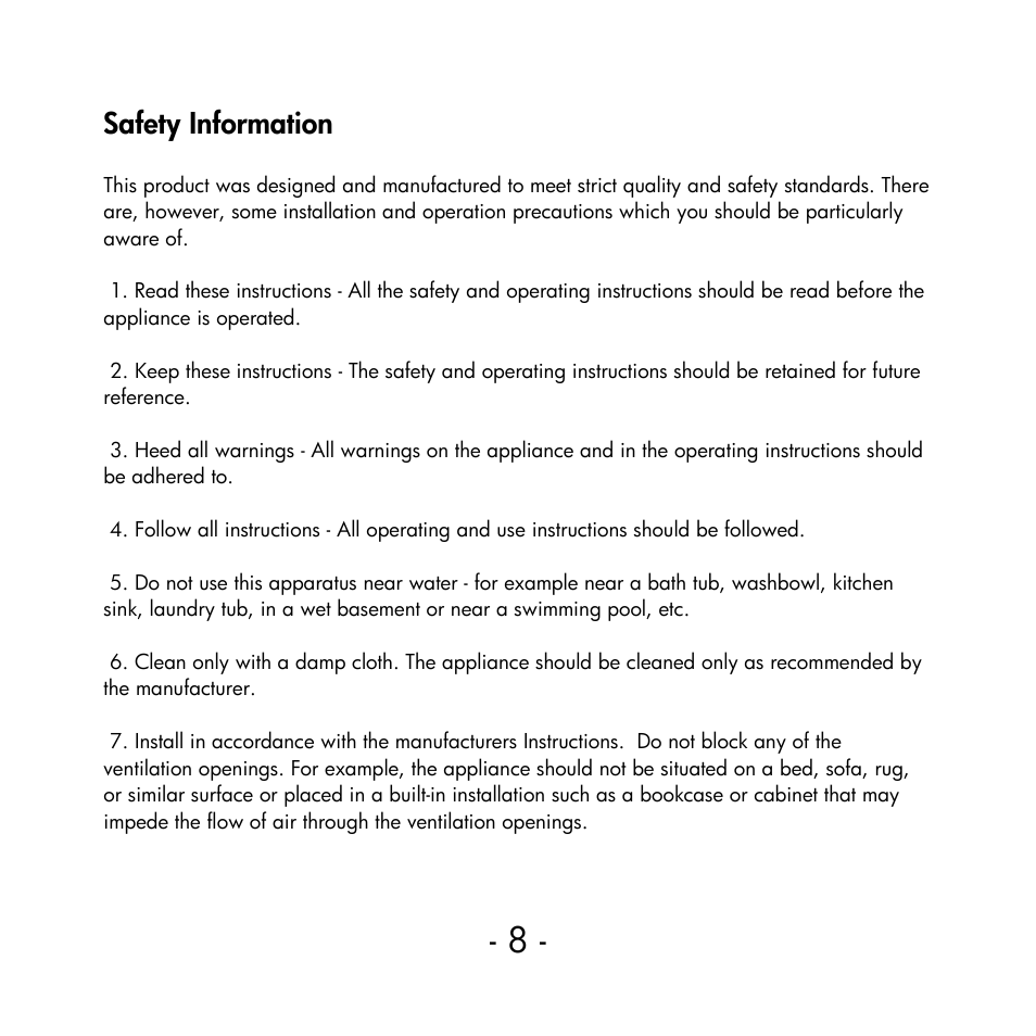 Safety information | HP PP036AA#ABA User Manual | Page 8 / 11