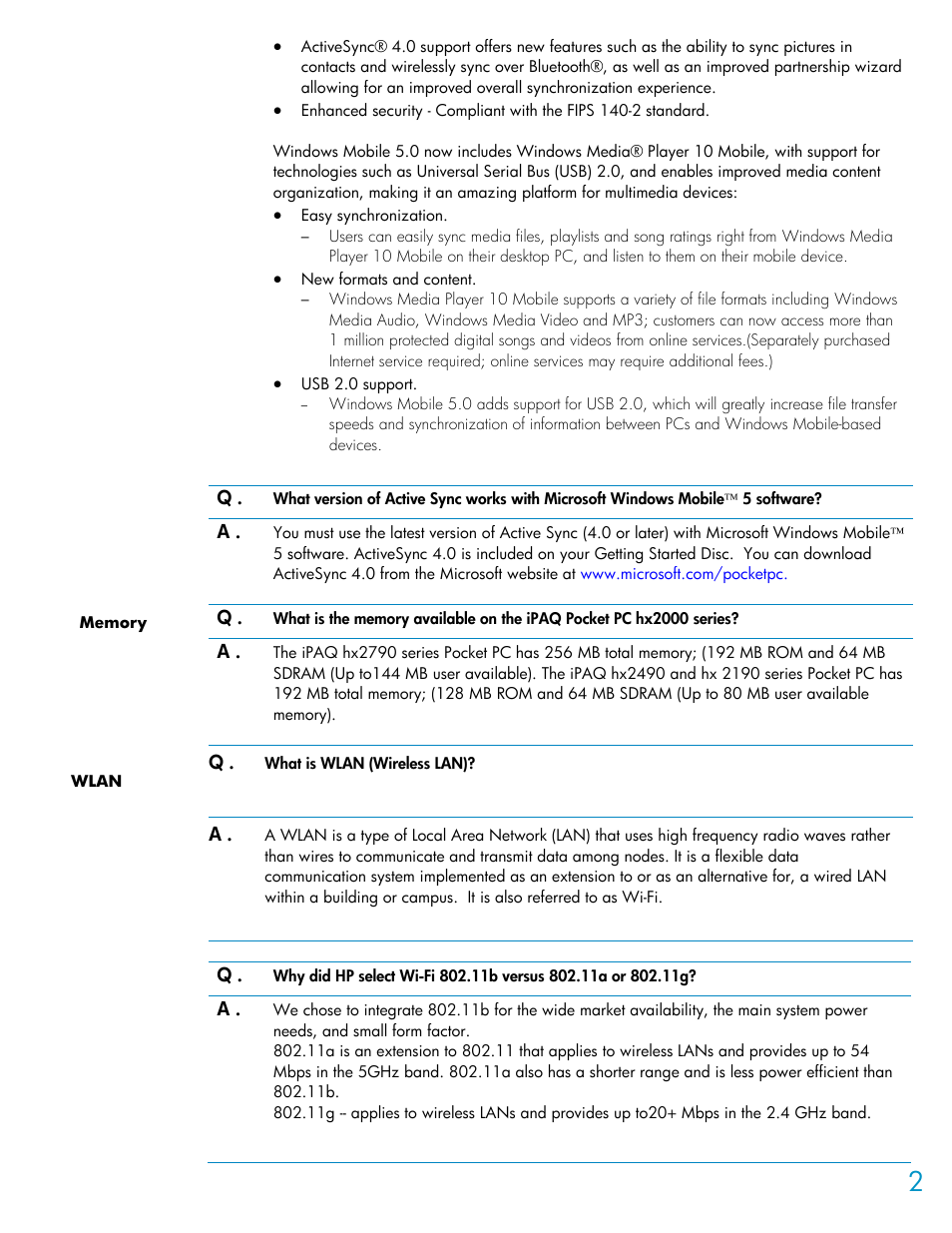 HP HX2000 User Manual | Page 2 / 11