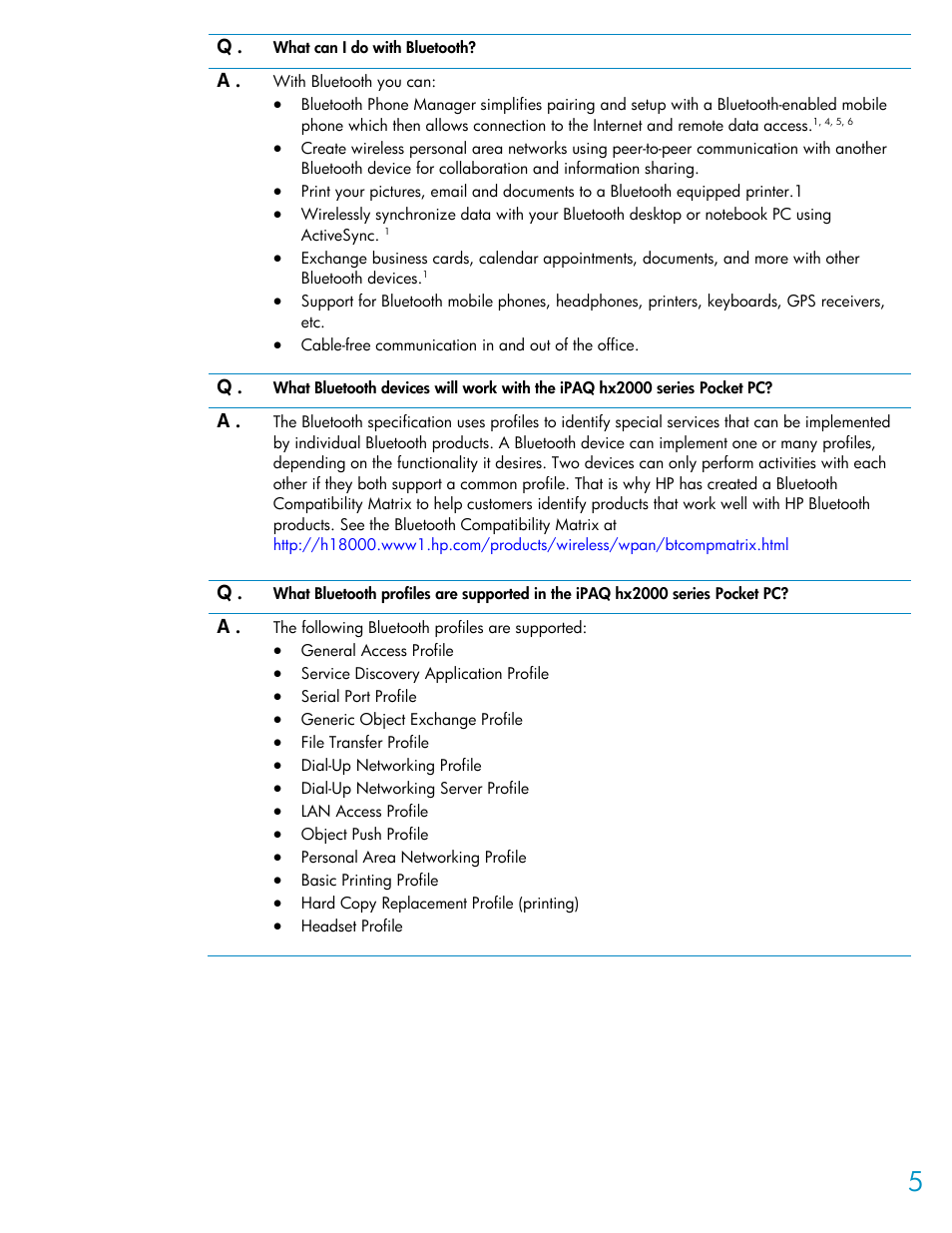 HP HX2000 User Manual | Page 5 / 11