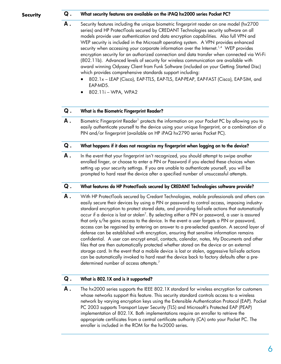 HP HX2000 User Manual | Page 6 / 11