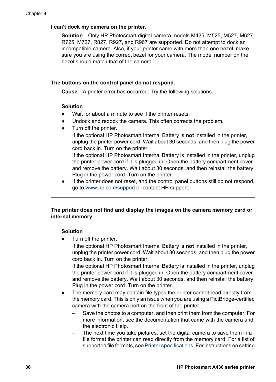 HP A430 User Manual | Page 39 / 62