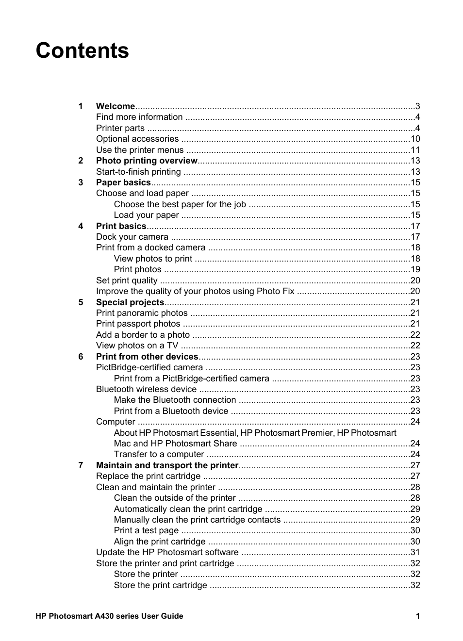 HP A430 User Manual | Page 4 / 62