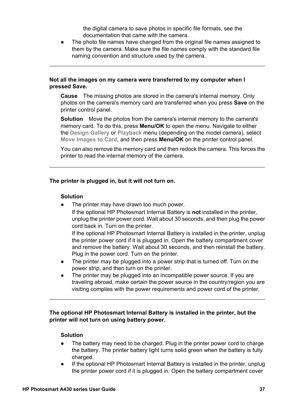 HP A430 User Manual | Page 40 / 62