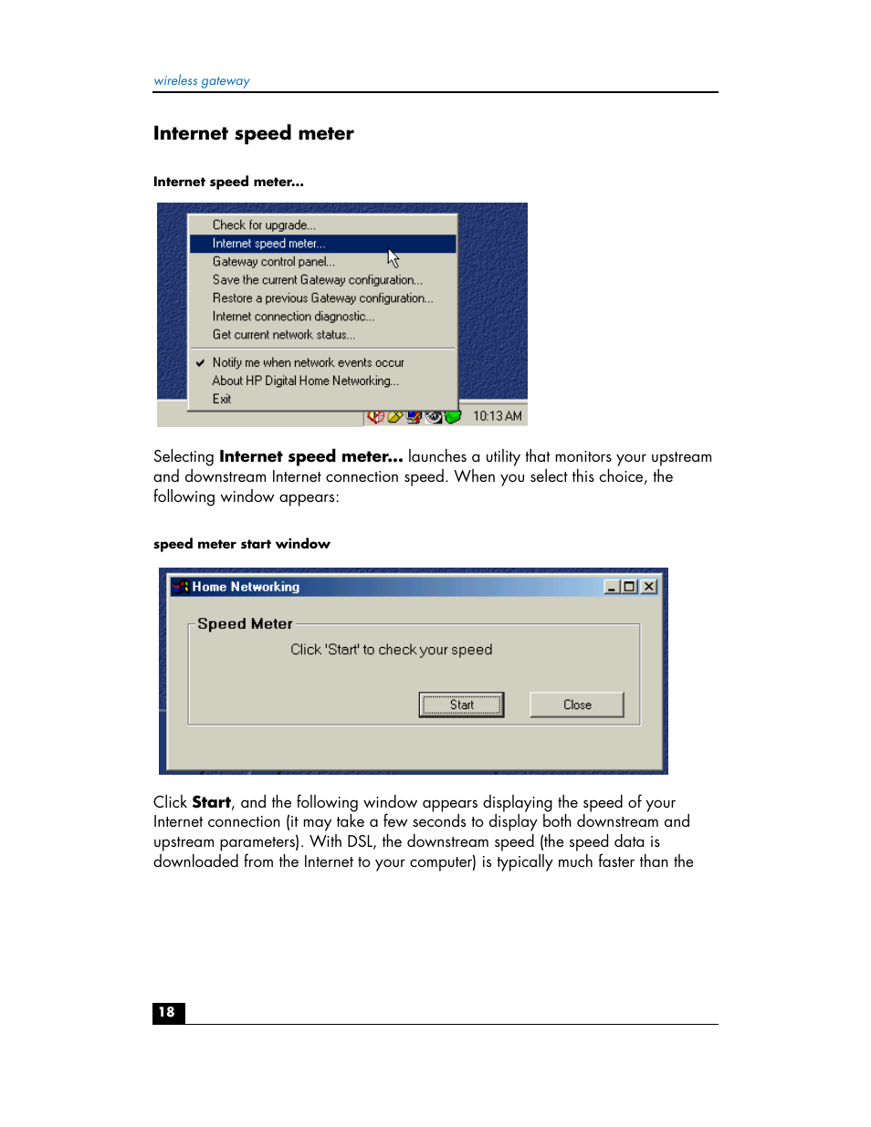 Internet speed meter | HP hn200w User Manual | Page 18 / 94