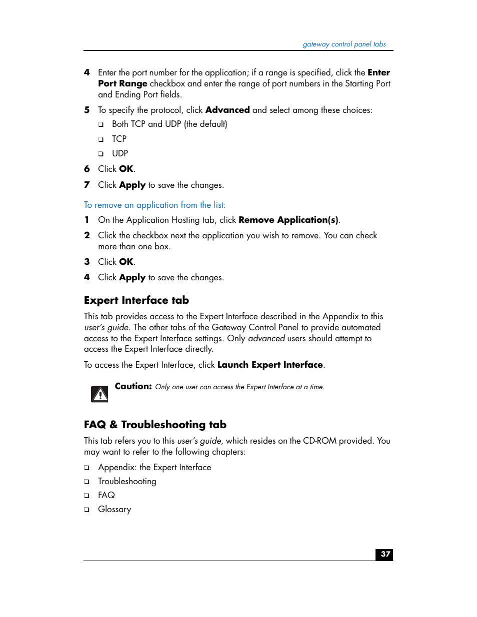 Expert interface tab, Faq & troubleshooting tab | HP hn200w User Manual | Page 37 / 94