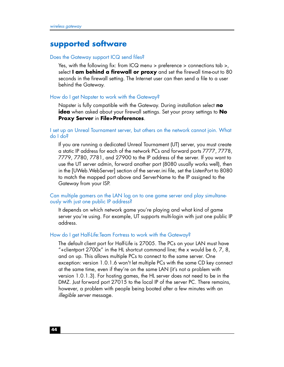 Supported software | HP hn200w User Manual | Page 44 / 94