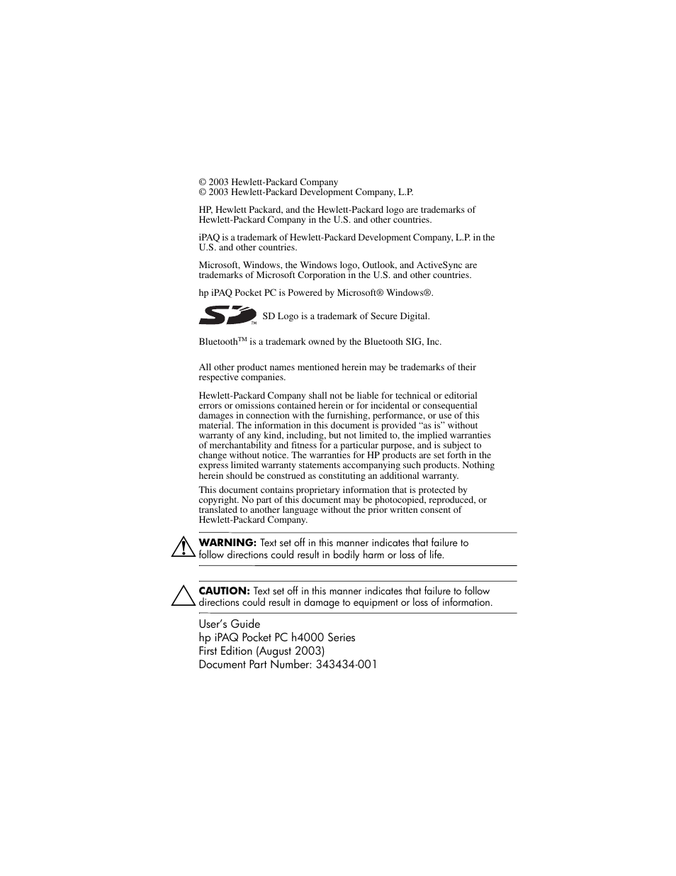 HP h4000 User Manual | Page 2 / 141