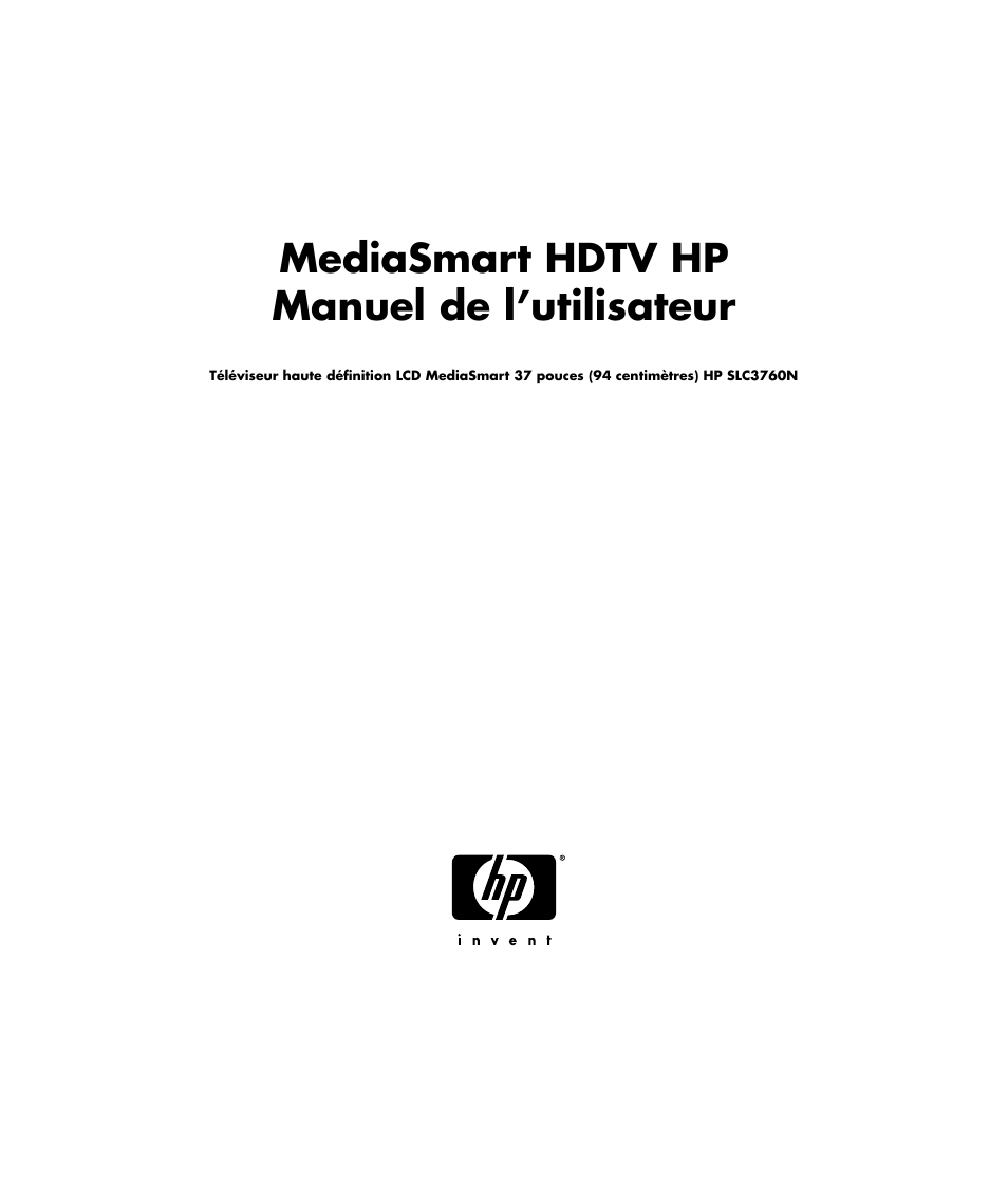 Mediasmart hdtv hp manuel de l’utilisateur | HP MediaSmart SLC3760N User Manual | Page 103 / 310