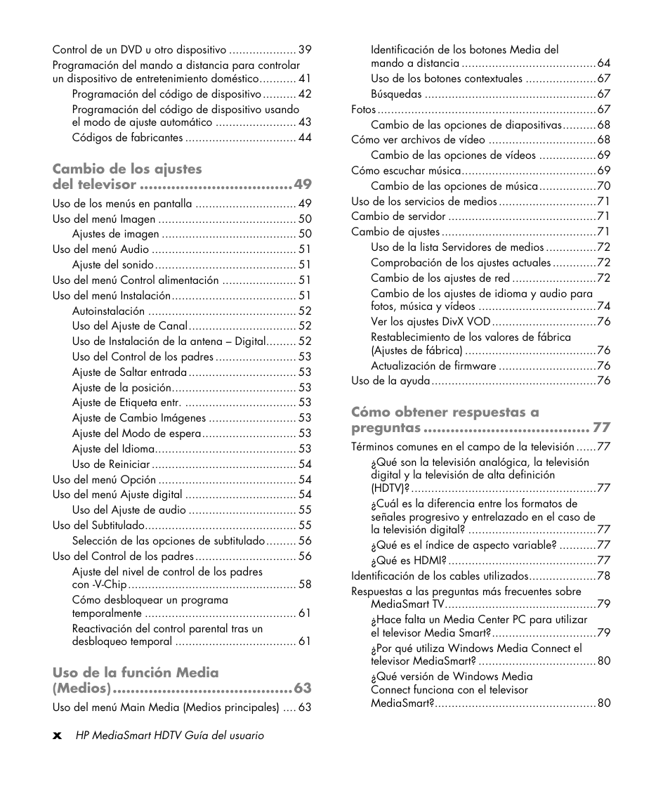 HP MediaSmart SLC3760N User Manual | Page 216 / 310