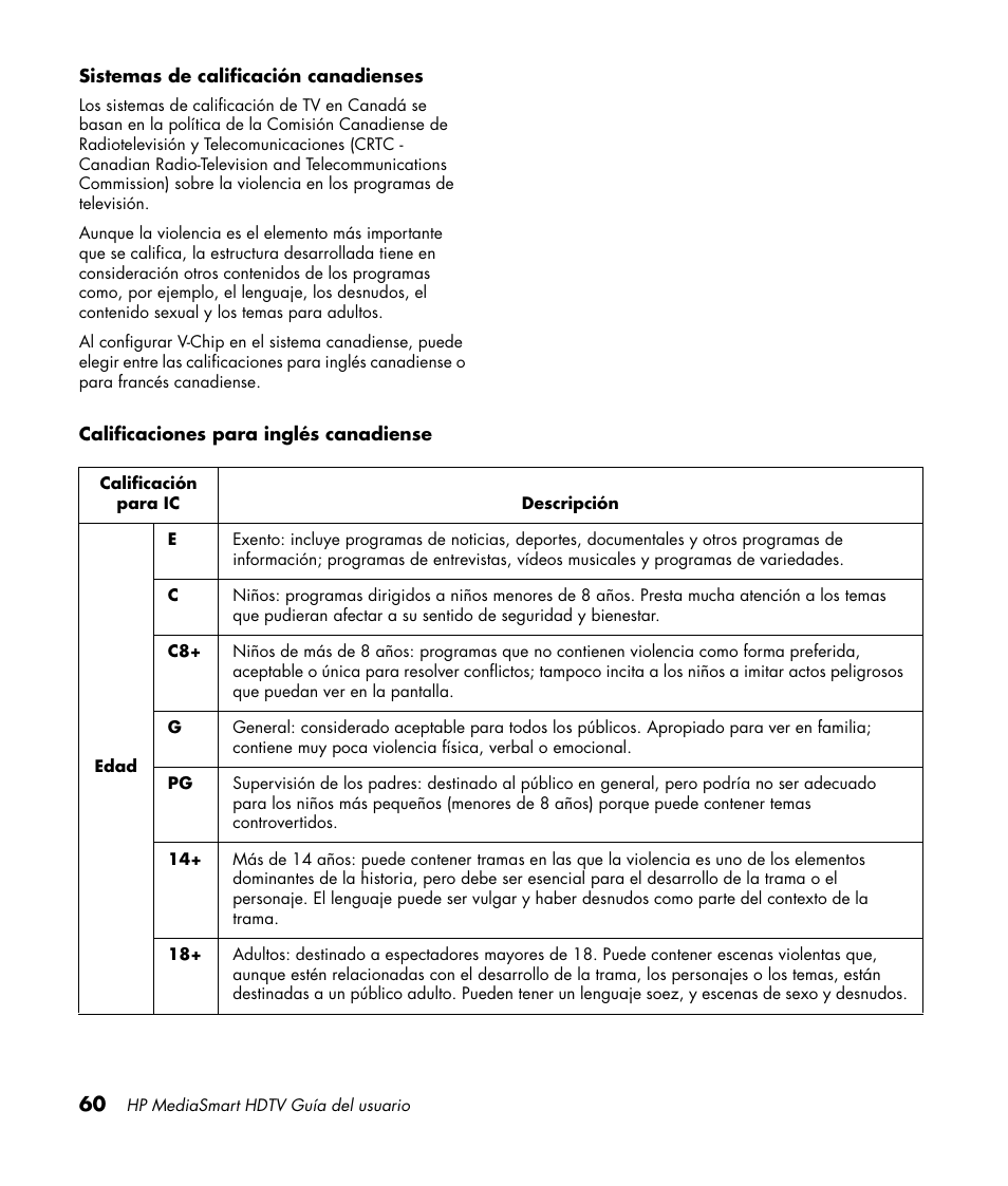 HP MediaSmart SLC3760N User Manual | Page 278 / 310