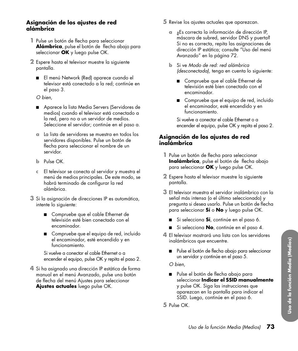 HP MediaSmart SLC3760N User Manual | Page 291 / 310