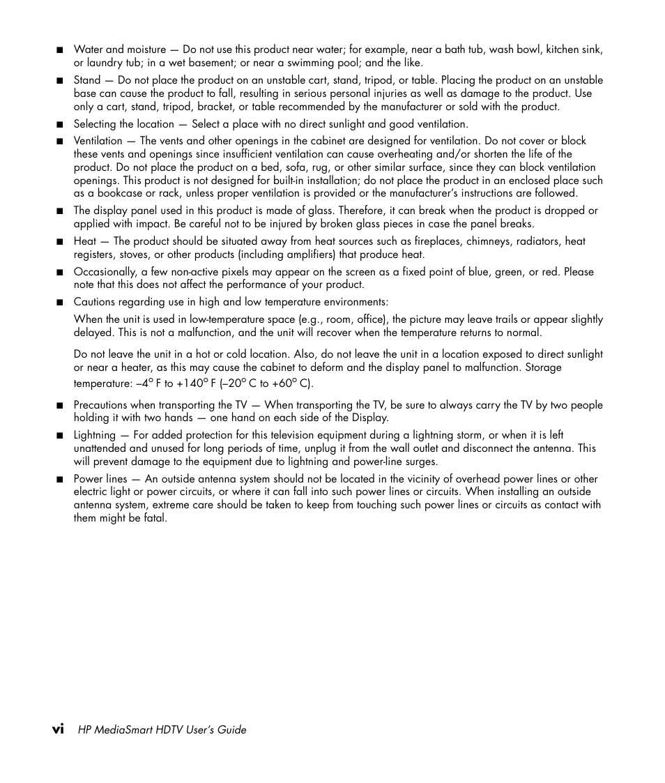 HP MediaSmart SLC3760N User Manual | Page 6 / 310