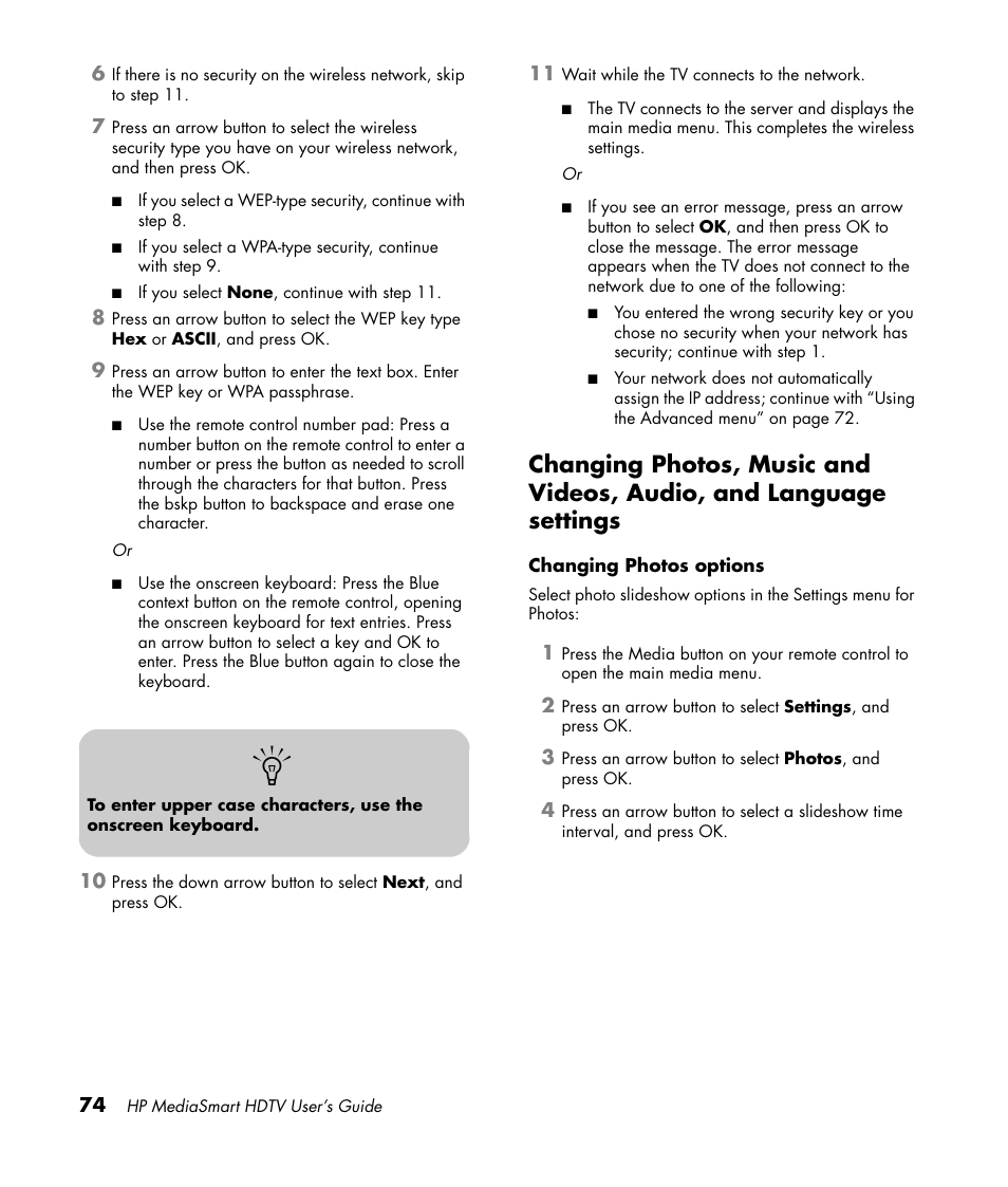 HP MediaSmart SLC3760N User Manual | Page 86 / 310