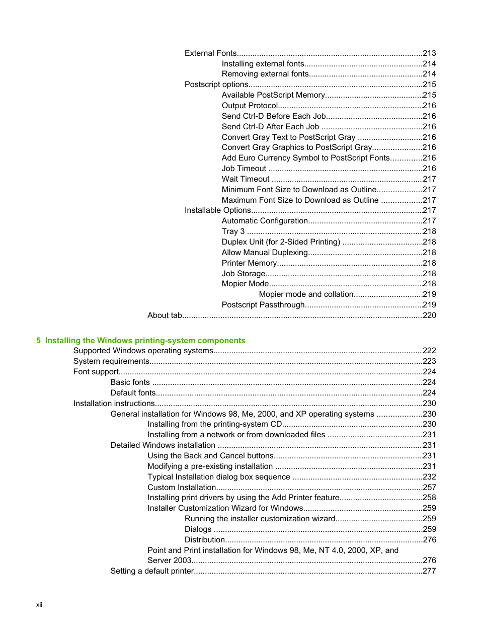 HP 2420 User Manual | Page 14 / 334