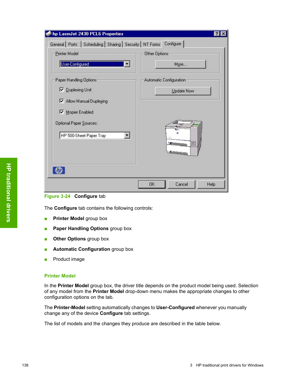Printer model | HP 2420 User Manual | Page 154 / 334