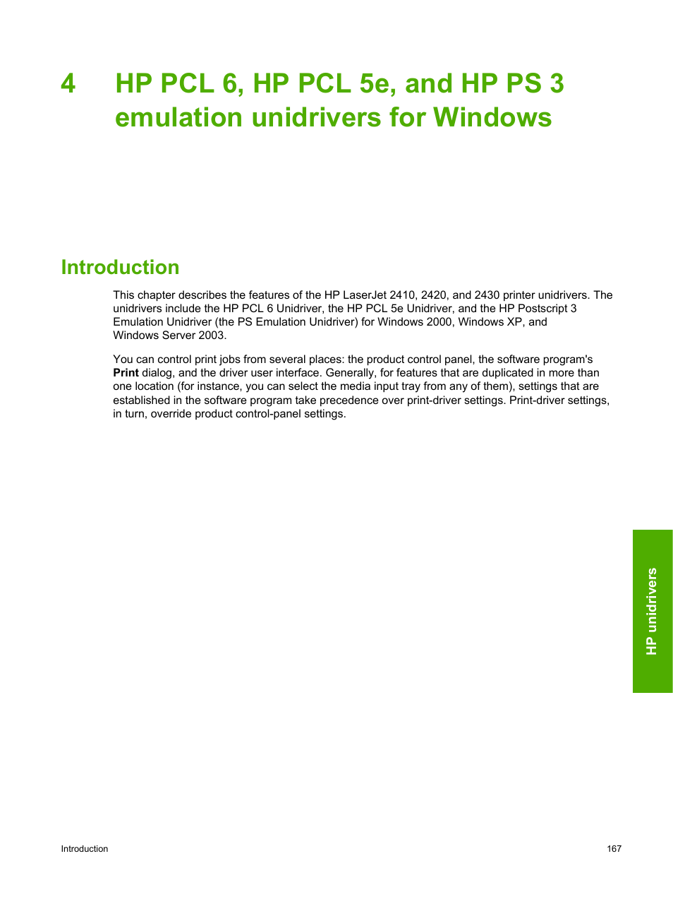 Introduction | HP 2420 User Manual | Page 183 / 334