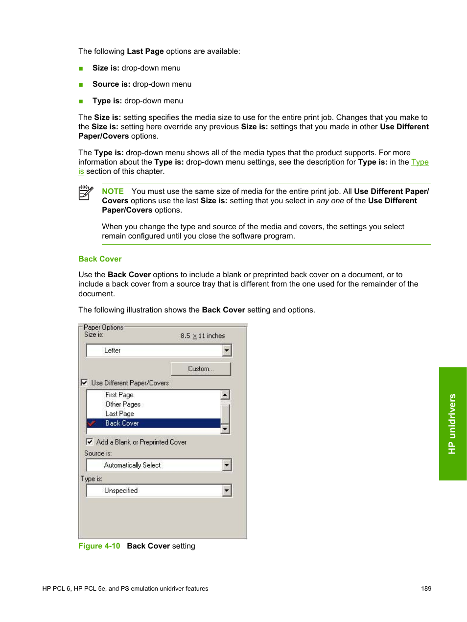 Back cover | HP 2420 User Manual | Page 205 / 334