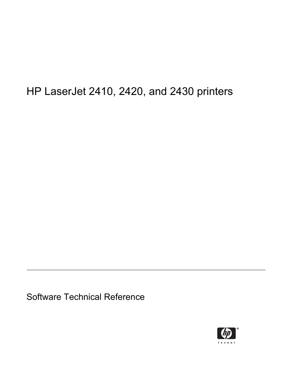 HP 2420 User Manual | Page 3 / 334
