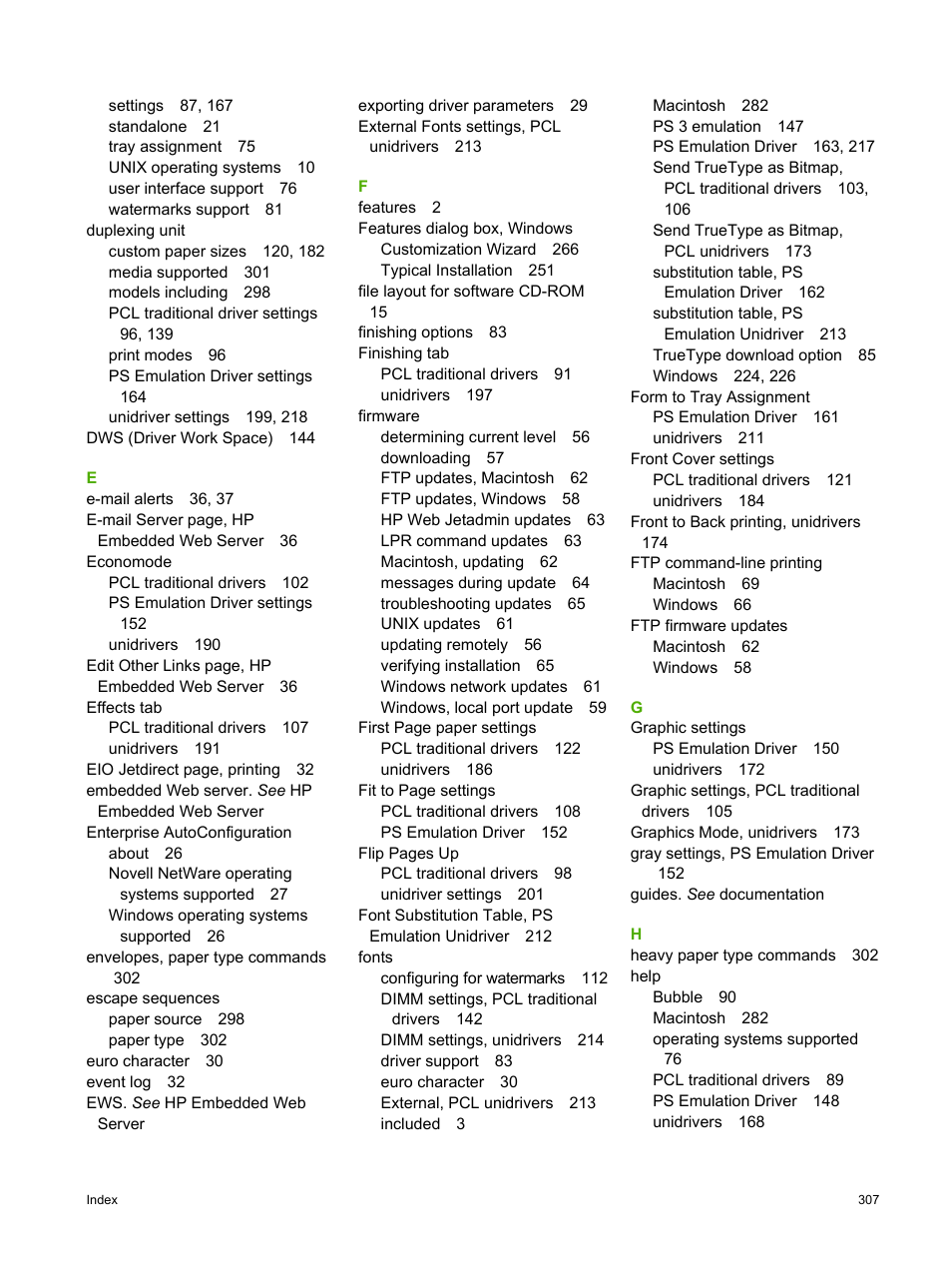 HP 2420 User Manual | Page 323 / 334