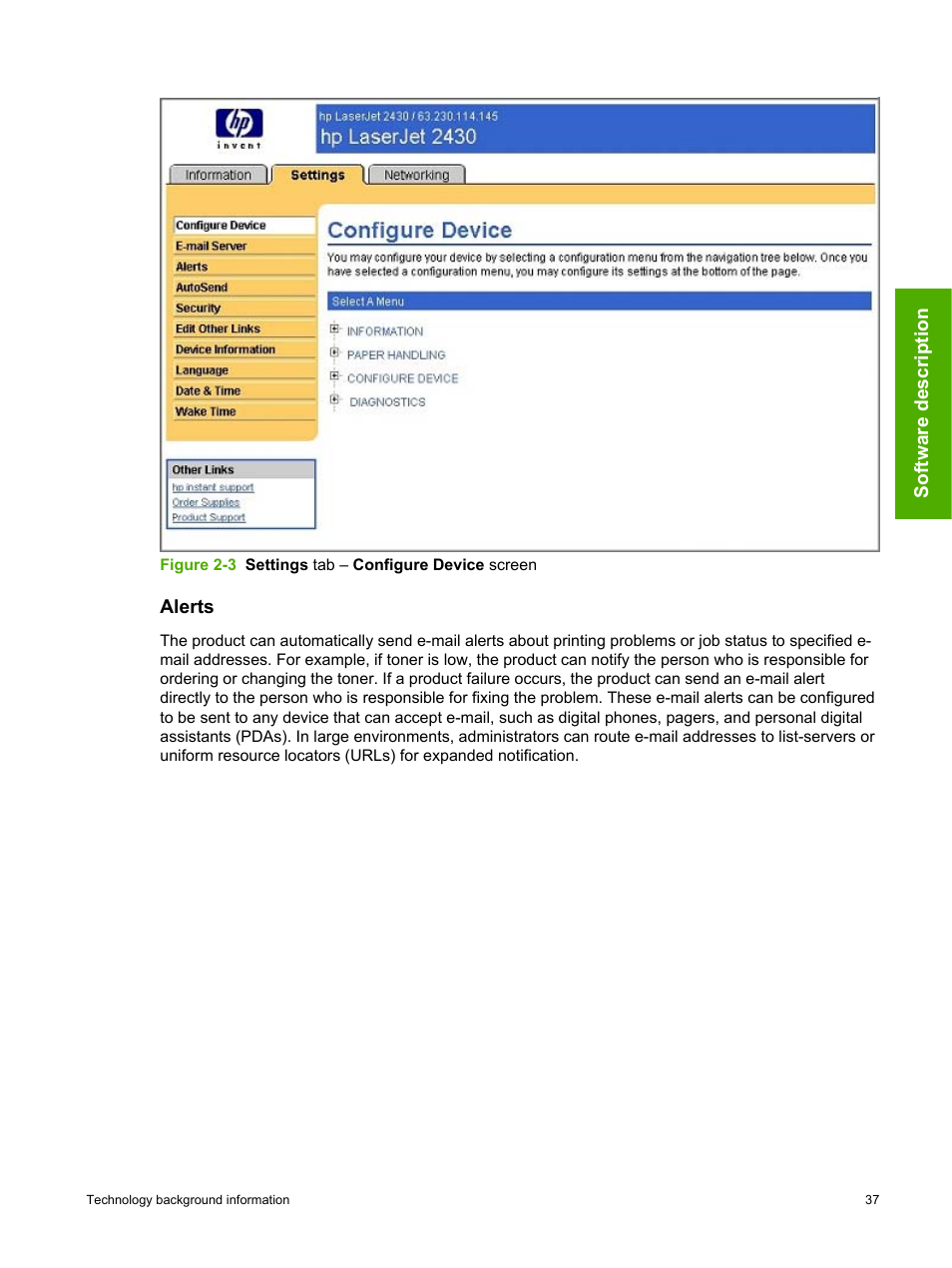 Alerts | HP 2420 User Manual | Page 53 / 334