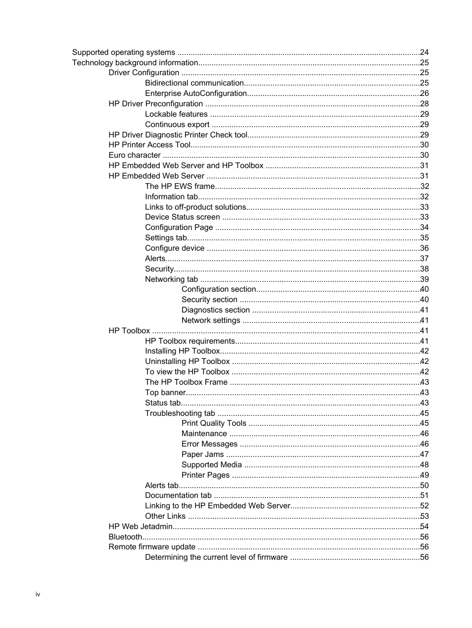 HP 2420 User Manual | Page 6 / 334