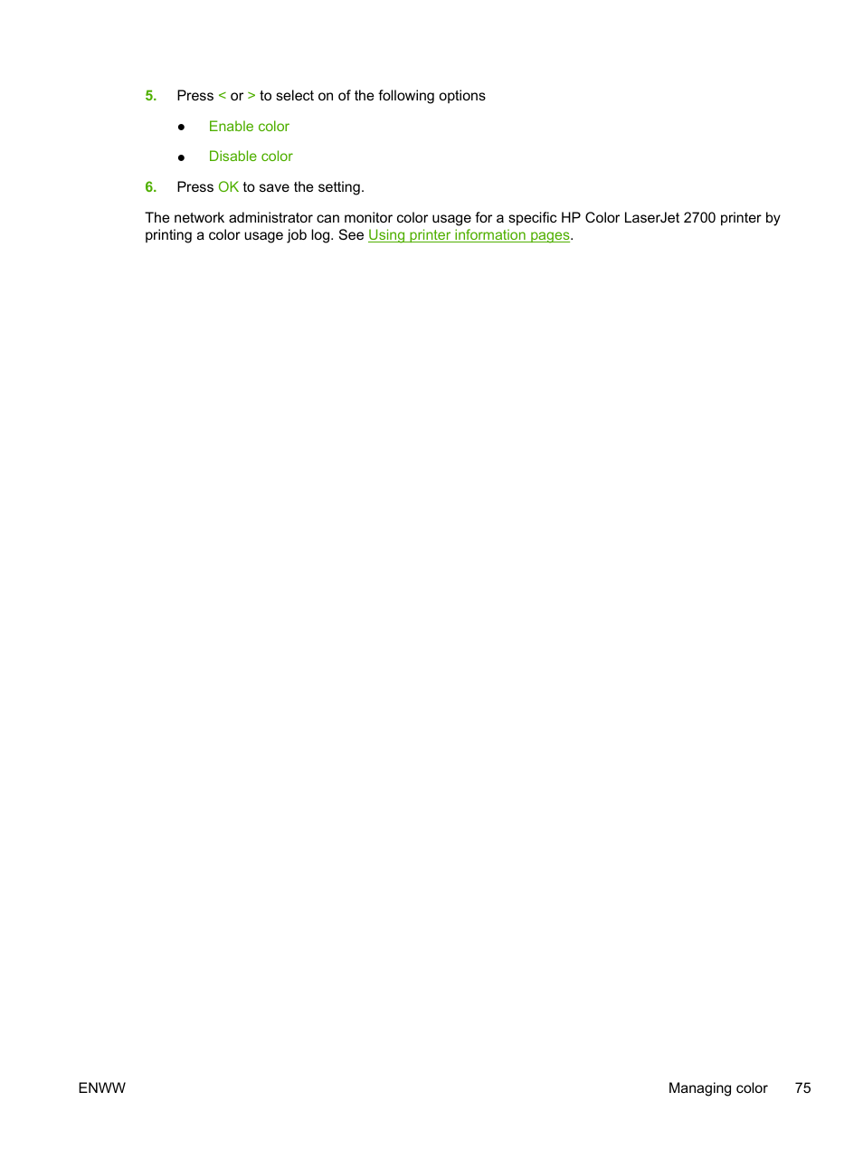 HP 2700 User Manual | Page 85 / 182