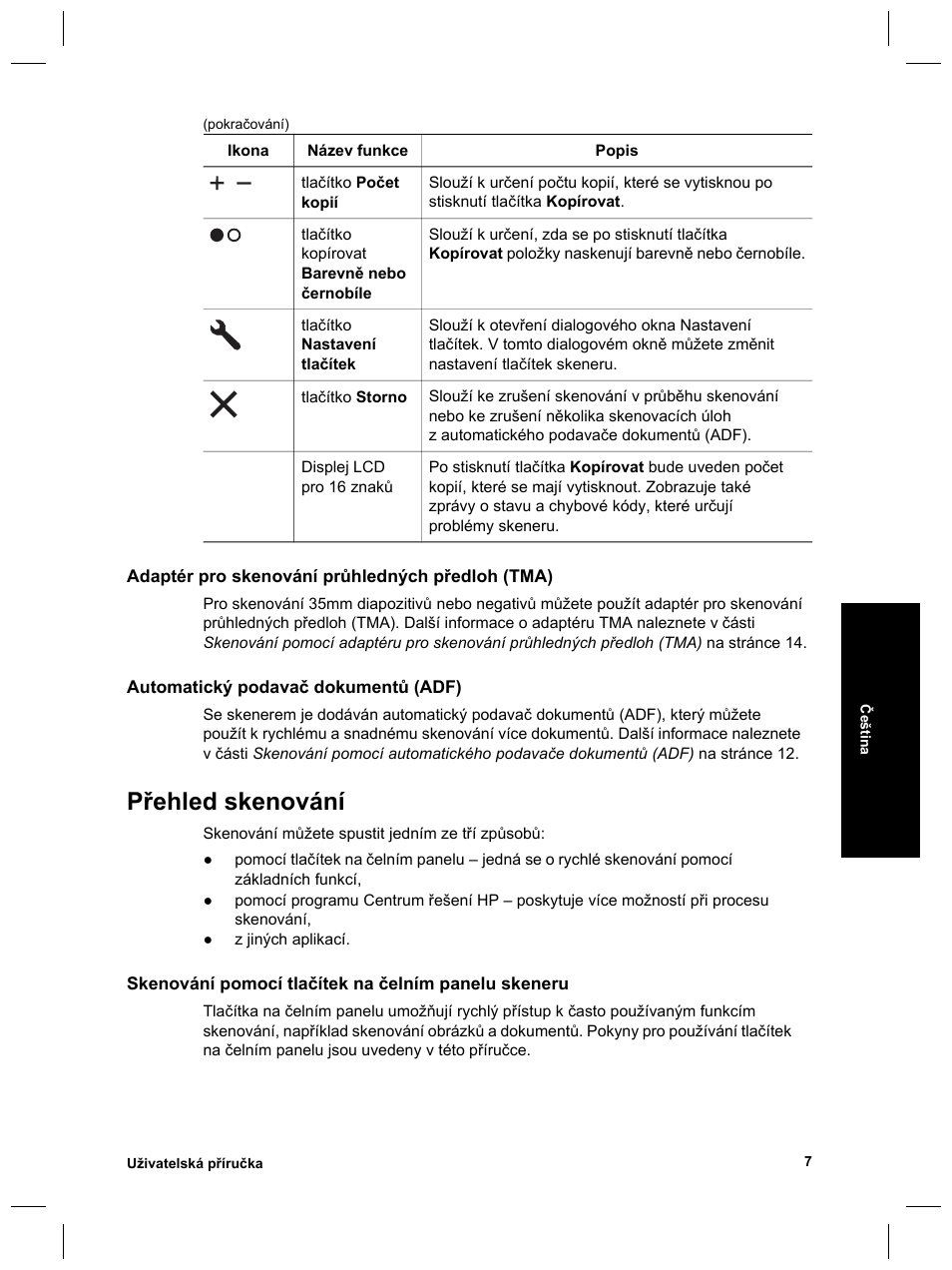 Přehled skenování | HP Scanjet 8270 User Manual | Page 205 / 332