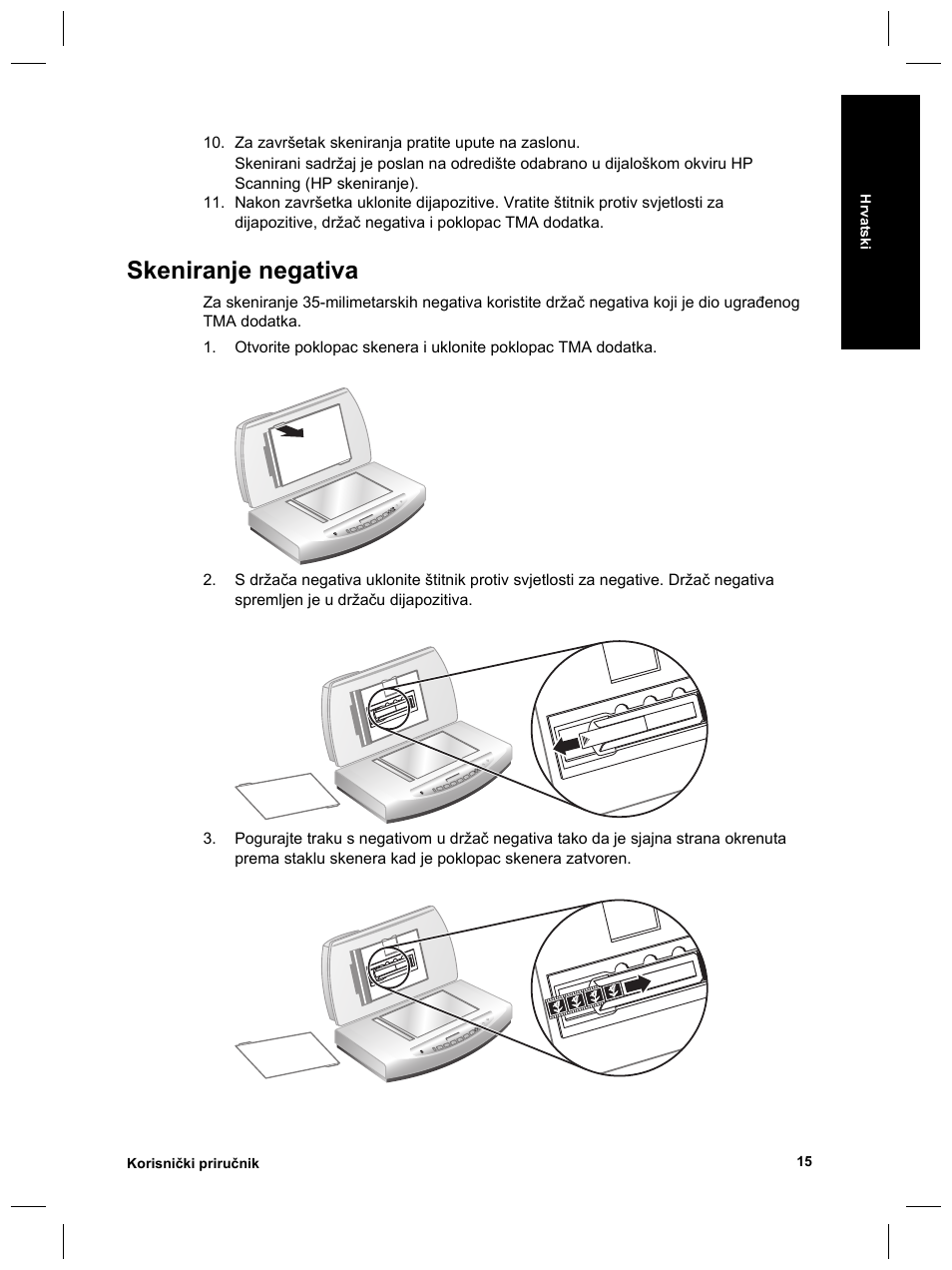 Skeniranje negativa | HP Scanjet 8270 User Manual | Page 279 / 332