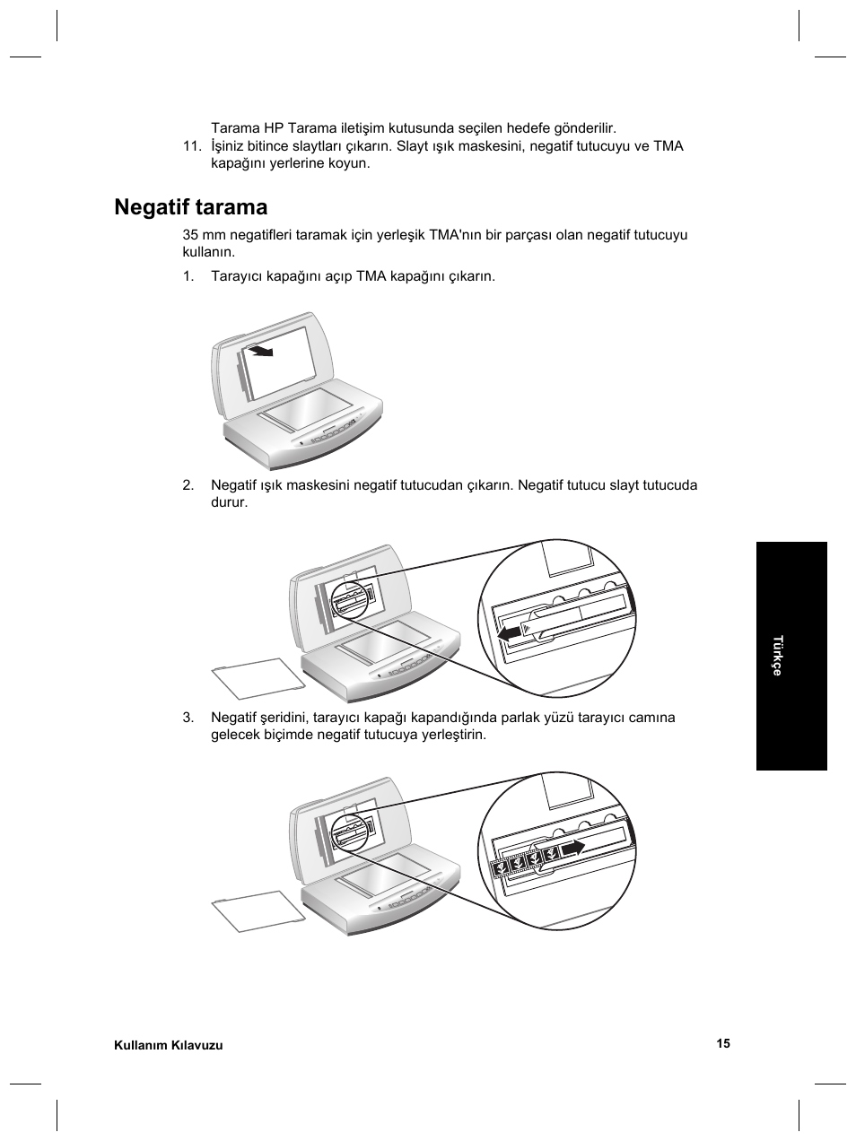 Negatif tarama | HP Scanjet 8270 User Manual | Page 81 / 332