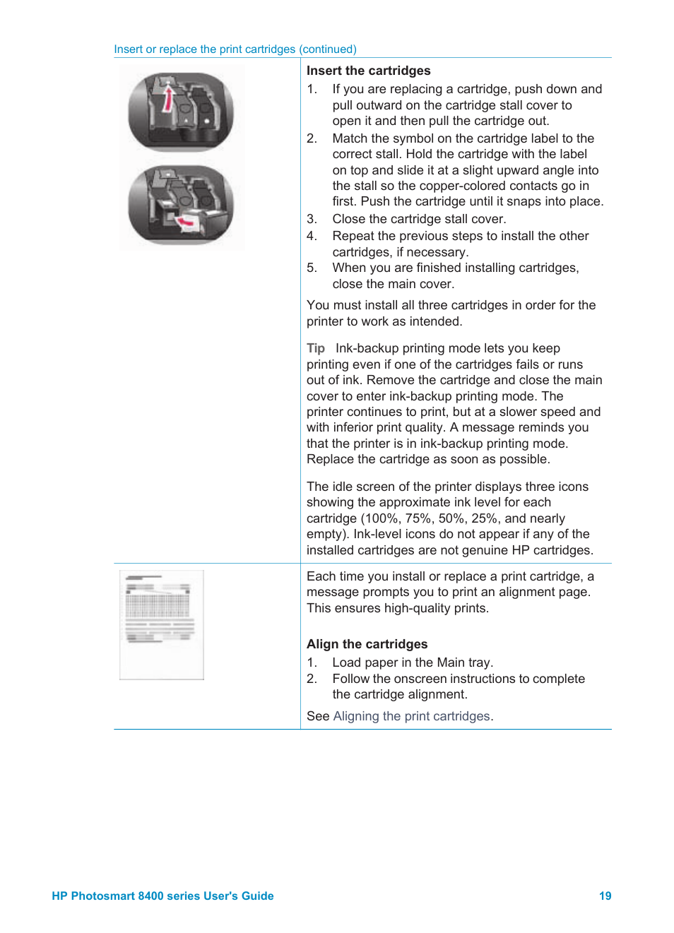 HP Photosmart 8400 Series User Manual | Page 23 / 89